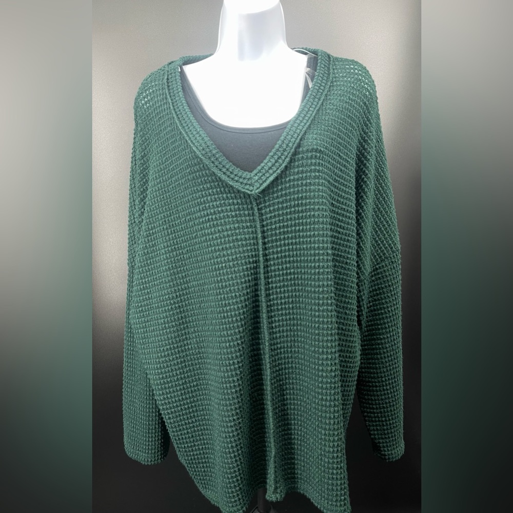 Oversized Forest Green Blouse